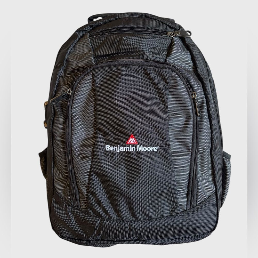 NEW Benjamin Moore Port Authority Black Laptop Backpack Work Travel Compartments